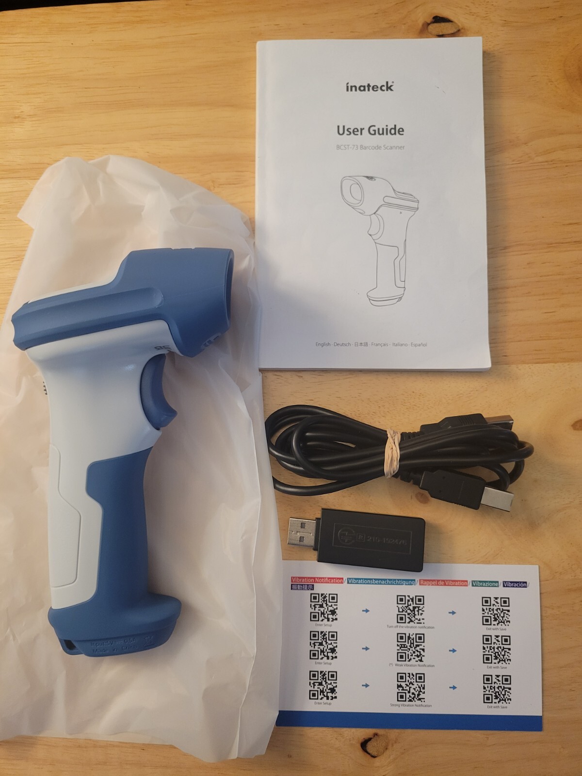 Inateck BCST73 Barcode Scanner Blue/White eBay