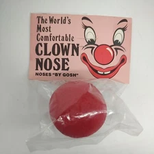 Vintage Noses “By Gosh” The World’s Most Comfortable Clown Nose, Orig. Package