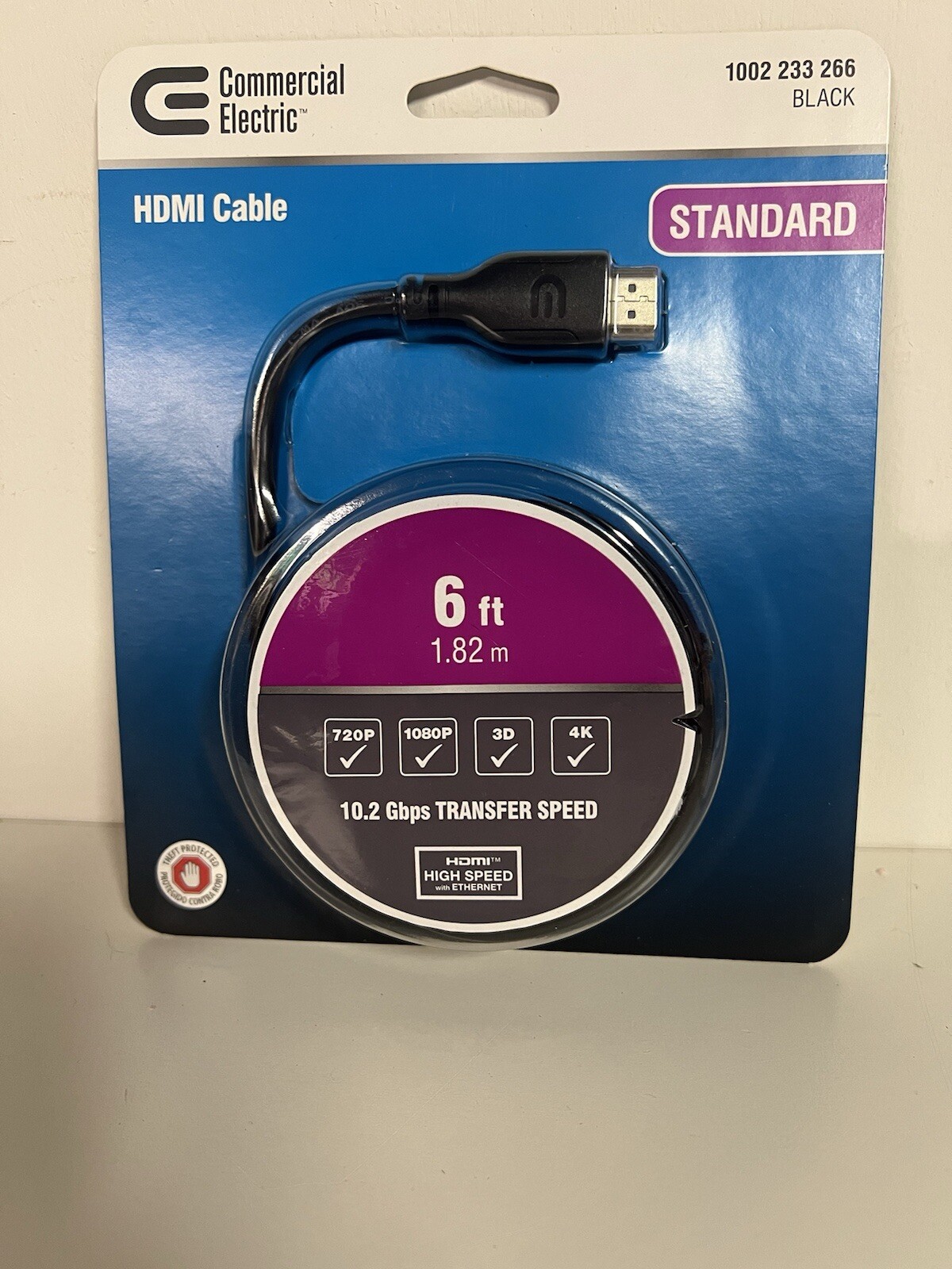 6ft High-Speed HDMI Cable for 4K HDTV & Gaming-image