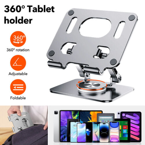 Tablet Notebook Handy Alu Halter Ständer Halterung höhenverstellbar 360° Halter - Bild 13 von 21