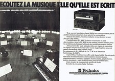 Publicité Advertising 108  1978   Technics hi-fi  ampli SU 8080TC  ( 2 pages)