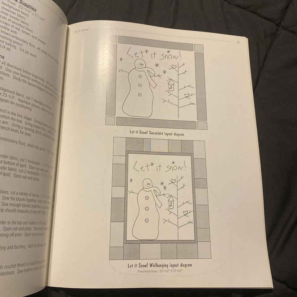 Forget Me Nots Quilt Book Country Threads Embroidery Applique - Image 3 of 4