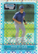 2006 Bowman Chrome Mike Aviles Royals / Indians Rookie Xfractor  #160/250