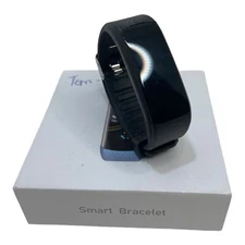 🐞 WORKING SMART BRACELET WATCH + BLACK BAND NO CHARGER EUC - R2