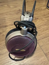 Audio-Technica Headphones Air ATH AD700 Authentic Purple Works Tested