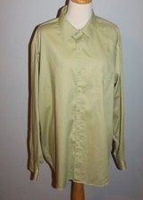 Mens Arrow 2XL XXL 18 36/37 Satin Twill Wrinkle Free Button Front Shirt