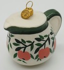 Bombkarnia Milk Jug Bauble Ornament 8cm Folk Art Hand Made In Poland Pink Apples