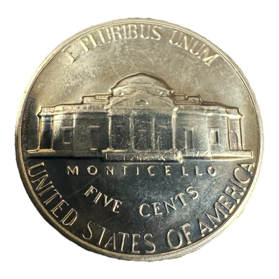 1967 Jefferson Nickel 5 Cent Coin 5c from SMS Special Mint Set - Image 2 of 2