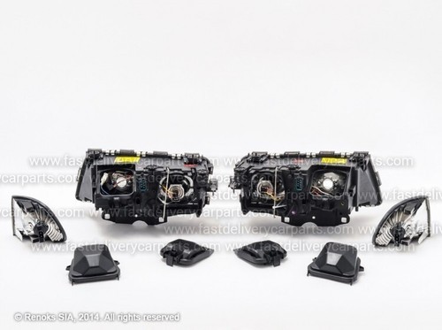 BMW 7 E38 1994- 2001 HEAD LAMPSET XENON +LED BLACK WITH MOTOR AND BALLAST - Picture 2 of 3