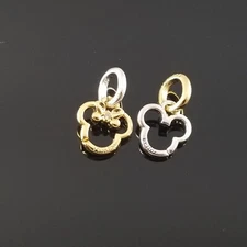 New PANDORA Disney Mickey & Minnie Mouse Splittable Dangle Charm