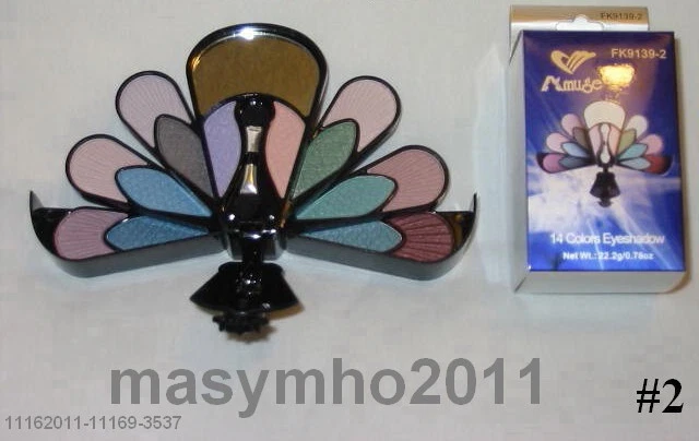 CLOSEOUT 5 NEW 'AMUSE' CONVERTIBLE COMPACT 14 x MULTI COLOR EYESHADOW JEWEL TONE - Image 2 of 4