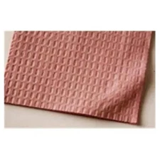 TIDI 3-Ply All-Tissue Towel & Bib, Waffle-Embossed, Mauve, 13" x 18" (500/CS)