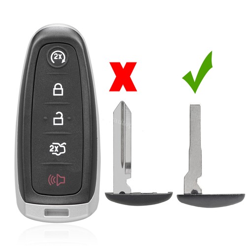 2 Remote Car Key Shell for Ford Escape Titanium 2013 2014 2015 2016 5 Buttons - Picture 2 of 9