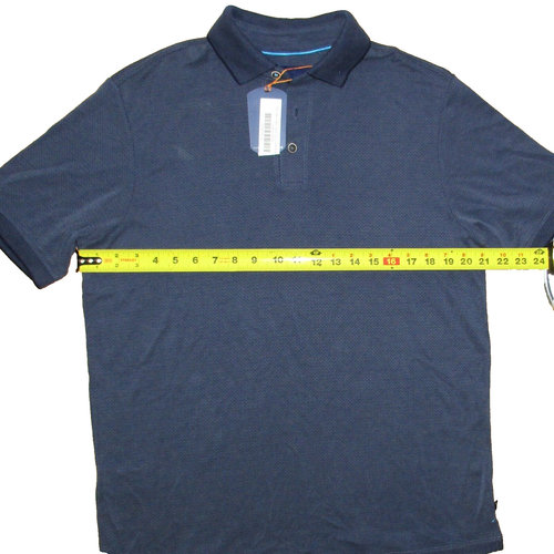 Tommy Bahama Ocean View Polo Shirt Blue Short Sleeve Chevron Texture Modal M NWD - Picture 5 of 24