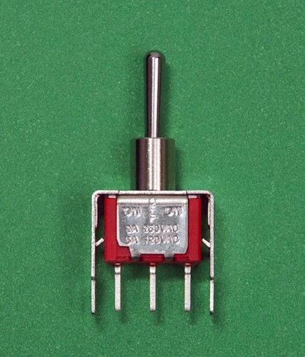 Gazechimp 5 Pezzi Interruttore A Leva ON/OFF – Mini Toggle Switch 3P 6A 250V Con Coperchio