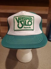 Vintage USA MADE Virginia Silo Farm Trucker Hat Snapback Dad Cap Foam Dayton VA