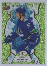 2021-22 VASILY PODKOLZIN UPPER DECK ICE ROOKIE GREEN PARALLEL RC