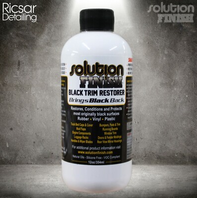 Solution Finish semipermanente Stoßstange, Verkleidung & Vinyl Restaurator/Farbstoff - 12 Unzen *NÄCHSTER TAG*