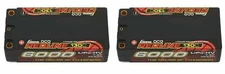 2 Pack Gens Ace Redline 6000mAh 2S 7.6V 130C RC HardCase HV Shorty Lipo Battery