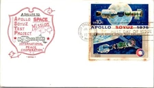 FDC 1975 SC #1569-A972 Art Pages Cachet - KSC, FL - Pair - F61196
