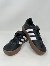 adidas Kid's VL Court 3.0 Sneaker - US:10.5, Black/Gum, I3 B620T