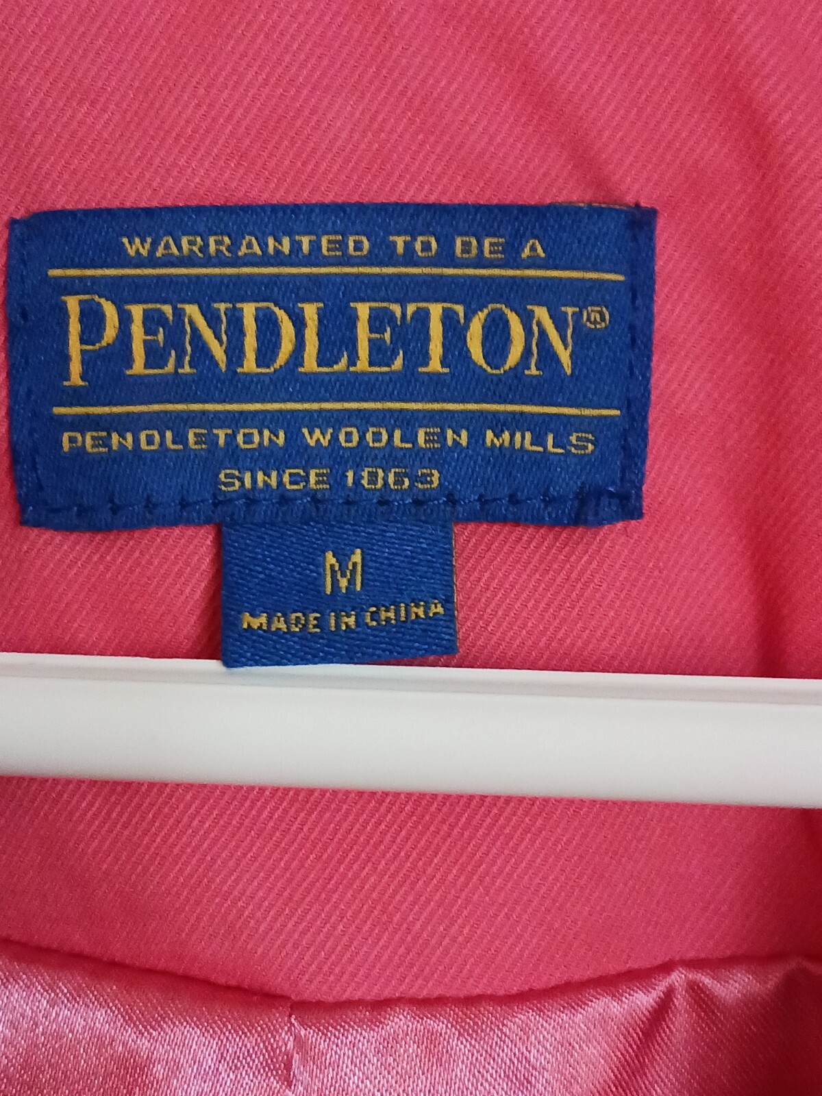 Pendleton Raincoat Jacket Full Zip Pink Coral Siz… - image 2