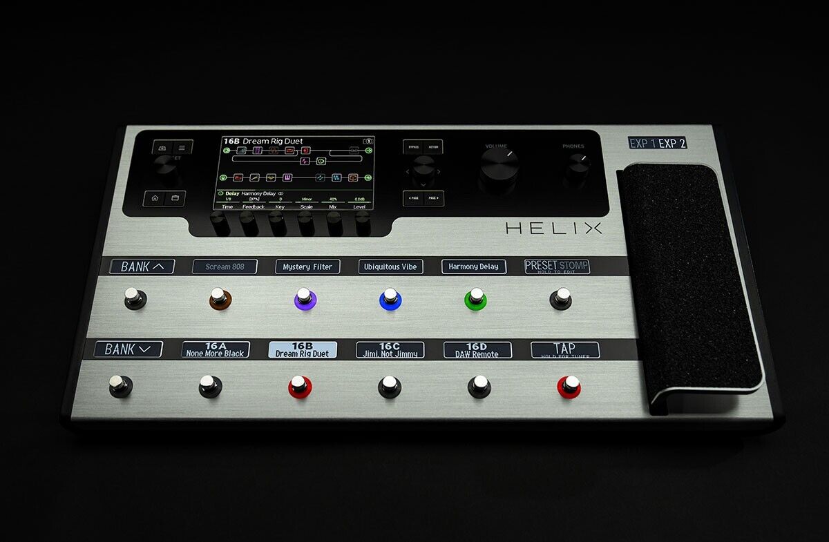 Line 6 Helix Limited Edition Platinum Guitar Multi-effects Line 6 Helix Limited Edition Platinum Guitar Multi-effects