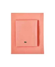 LACOSTE Slice 100% Cotton Percale 4-Pc, Sheet Set, King ,Canyon.