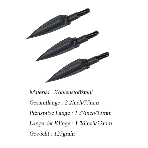 6/12 puntas de flecha puntas de caza 125Grain Broadhead puntas de flecha puntas de tornillo - Imagen 5 de 13