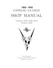 1933 Cadillac LaSalle 355C Service Shop Repair Manual Engine Drivetrain Wiring