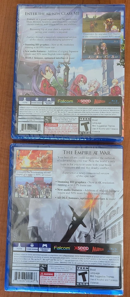 The Legend of Heroes: Trails of Cold Steel I & II - PlayStation 4 (PS4 - NEW) - Image 2 of 4