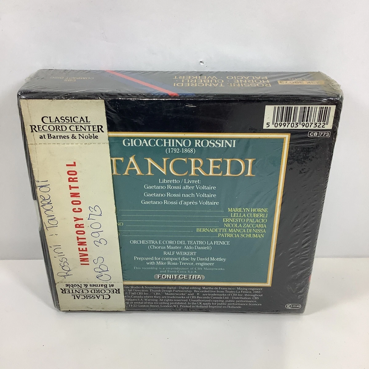 は自分にプチご褒美を 【classic.CD】Rossini TANCREDI 3枚組 771