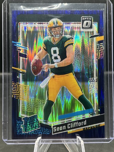2023 Panini Donruss Optic - SEAN CLIFFORD RATED ROOKIE PURPLE SHOCK PRIZM #242 - Picture 2 of 3
