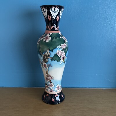 ATEMBERAUBENDE SELTENE MOORCROFT 5 STERNE SAMMLERCLUB KUCKUCKSLIED KERAMIK VASE
