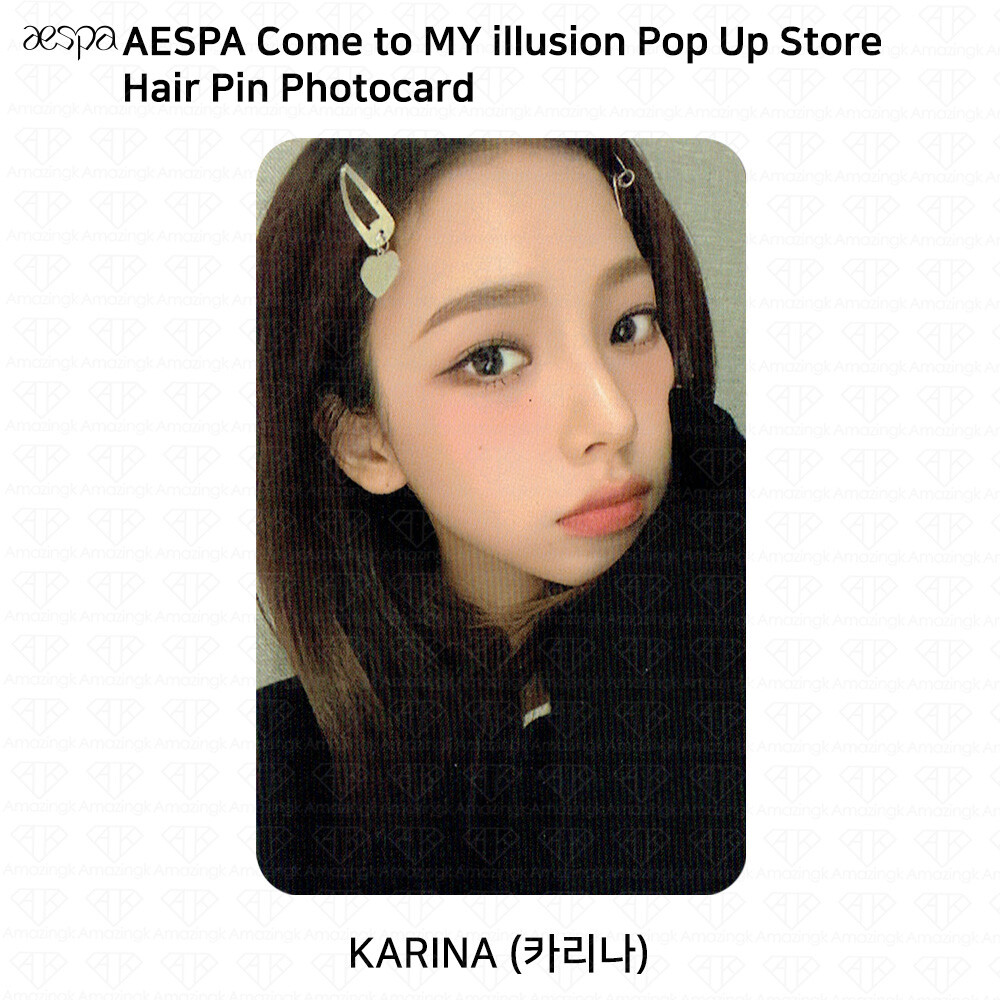 aespa カリナ トレカcome to my illusion popup Aespa Come To My illusion Pop Up Store Random Trading Card