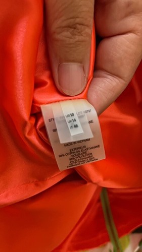 T TAHARI Terry Sheath Summer Dress Sleeveless Floral Bright Lime, Summer 10 - Picture 10 of 11