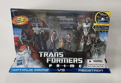 Optimus Prime Megatron First Edition Set Transformers Prime Limited DVD NEW! USA