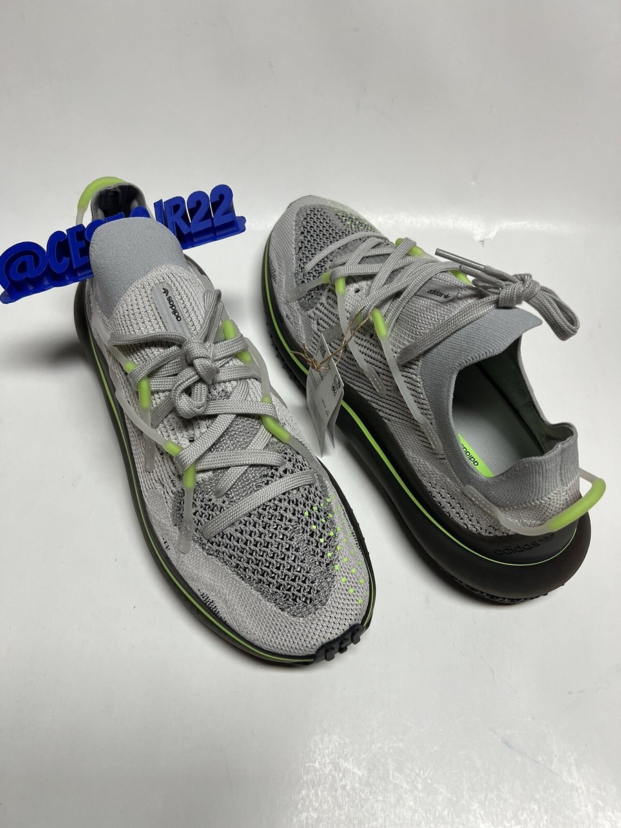 Adidas 4D Fusio Primeknit \'Grey Signal Green\' H04511 adidas 4D Fusio Grey Signal Green for Sale | Authenticity  main image 4