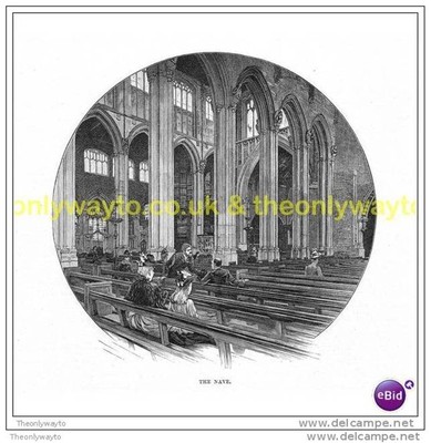 CIRENCESTER, THE NAVE, ENGLAND, Modern Reproduction