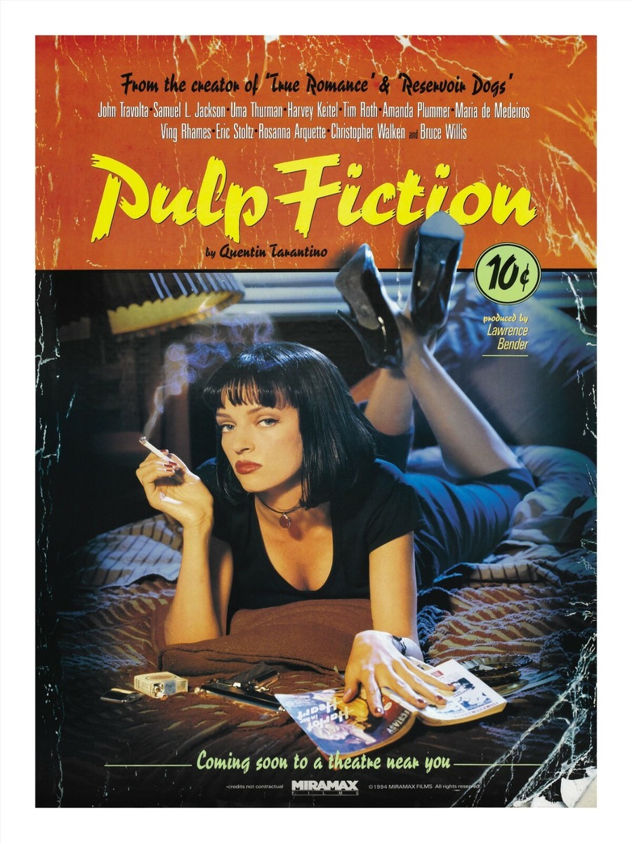 Pulp Fiction ポスター Movie Poster Print PULP FICTION 18x24