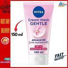 NIVEA Gentle Face Cleansing Cream Wash for Dry & Sensitive Skin 150 ml UK