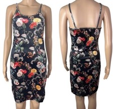 American Eagle Don't Ask Why 90s Y2K Style Velvet Floral Print Dress One Size