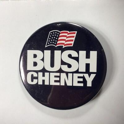 Bush Cheney Presidental Election 2 1/4'' Button Pin