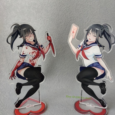 2Pcs Yandere Simulator Ayano Aishi Acrylic Stand Figure Decorative Model 15cm