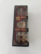 The Original Fun Workshop Mind Teaser Puzzles 3 Different Wooden Puzzles Gift 