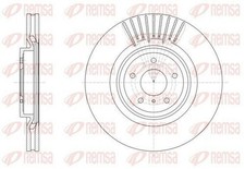 2x REMSA 61508.10 Disco freno Anteriore per NISSAN 370 Z (Z34) 354mm