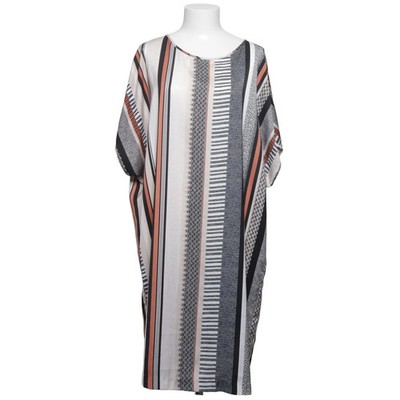 Lindex, Kleid, Größe: L, Mehrfarbig, Chevron, Damen #FYt
