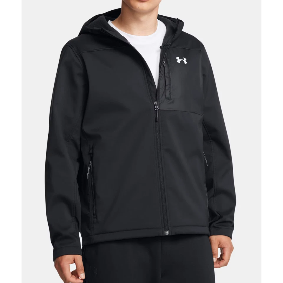 Chaqueta con capucha Under Armour Storm ColdGear Infrared Shield 2.0 para hombre XXL 2XL NEGRA Foto 4 de 4