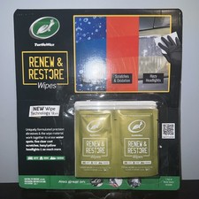 Turtle Wax Renew Restore Compound Wipes Light Scratch Remover Headlight 12 Pk Turtle Wax Renew Restore Compound Wipes Light Scratch Remover Headlight 12 Pk
