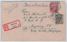 SBZ Nr. 5 + 7 Einschreiben-Fernbrief BERLIN 21.12.45 nach MAGDEBURG 961